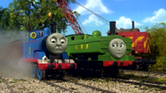 Duck scolding Thomas