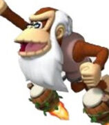 Cranky Kong in Donkey Kong- Barrel Blast