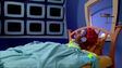 Pixel (Lazytown) sleeping in bed
