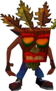 The final form of Aku Aku when a third crate is smashed.