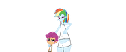 Rainbow Dash and Scootaloo MLP EG