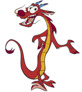 Mushu as Slinky Dog.