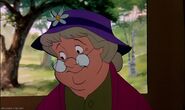Widow Tweed as the Pigeon Lady
