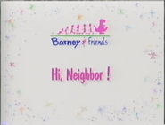 Hi, Neighbor! (May 4, 1992)