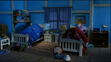 Frank and Buster are sleeping in bed 2