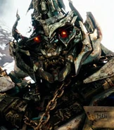 Megatron as Red Pickup Truck