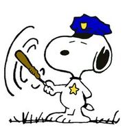 Snoopy Police Officer
