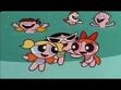 The Powerpuff Girls hug each other in bathing suits