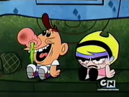 Billy happy and Mandy angry