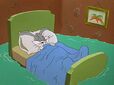 Bugs Bunny sleeping in Water, Water Every Hare