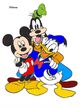 Mickey Mouse, Donald Duck, and Goofy