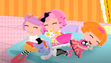 Peanut Big Top Crumbs Sugar Cookie and Bea Spells-a-Lot sleeping