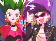 Jessie and James in disguise as punk rockers