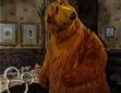 Tutter, Treelo, Ojo Pip and Pop sleep as Bear walks around the room of the hotel in Sequoia City