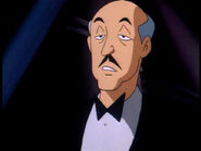 Alfred Pennyworth as Announcer for Pacha