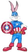 Bugs Bunny as Captain America