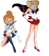 Sailor Moon Sailor Mercury Sailor Mars gadget and britany