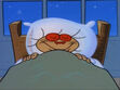 Ren was sleeping in bed 