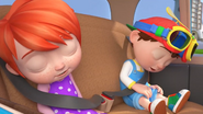 YoYo and TomTom falls asleep in Are We There Yet?
