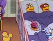 Scooter, Skeeter, Gonzo and Animal sleeping in Muppet Goose