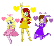Soleil, Sarah and Sally made in Sailor Moon