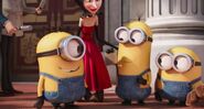 Minions smiling with scarlet