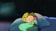 Emily Elizabeth sleeping with my blanky