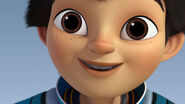 Miles from Tomorrowland Miles' face