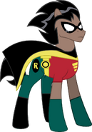 Robin as a pony