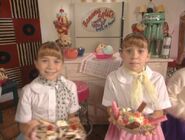 Mary-Kate Olsen and Ashley Olsen as Kathy and Min's New Twins