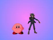 Kirby And Yu-Gi-Oh! Yusei Fudo And Kirby