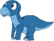 Leo as an Iguanodon