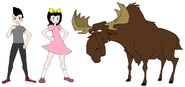 Riley and Elycia meets Eastern Moose