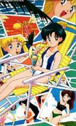 The Sailor Scouts in the summer