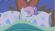 Sweetie Belle asleep in bed
