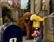 Big Bird and Snuffy fall asleep as Barney the mail carrier arrives