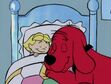 Clifford The Big Red Dog was sleeping in bed with Emily Elizabeth