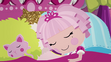 Jewel Sparkles sleeping in Eight Legged Friend