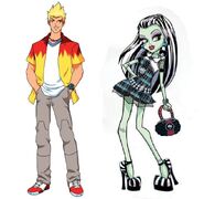 Martin (Martin Mystery) and Frankie Stein (Monster High) in love