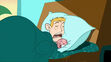 Ron Stoppable and Rufus are sleeping and snoring in bed in The Ron Factor