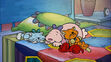 Puppy Clifford Daffodil Flo and Zo sleeping
