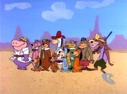 Various Hanna-Barbera characters as the Birthday Singers