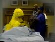 Big Bird falls asleep while Gordon and Susan go get him a book and a snack