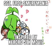 Sgt. Frog Smurfmania meme