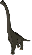 Milly as a Brachiosaurus