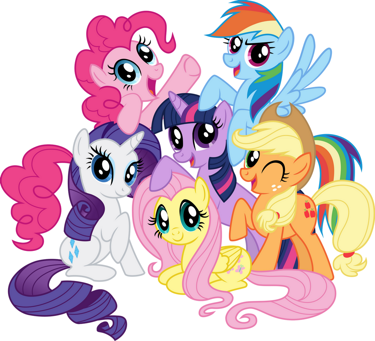 Finding Twilight Sparkle, Applejack, Rainbow Dash, Pinkie Pie, Rarity and  Fluttershy | The Parody Wiki | Fandom