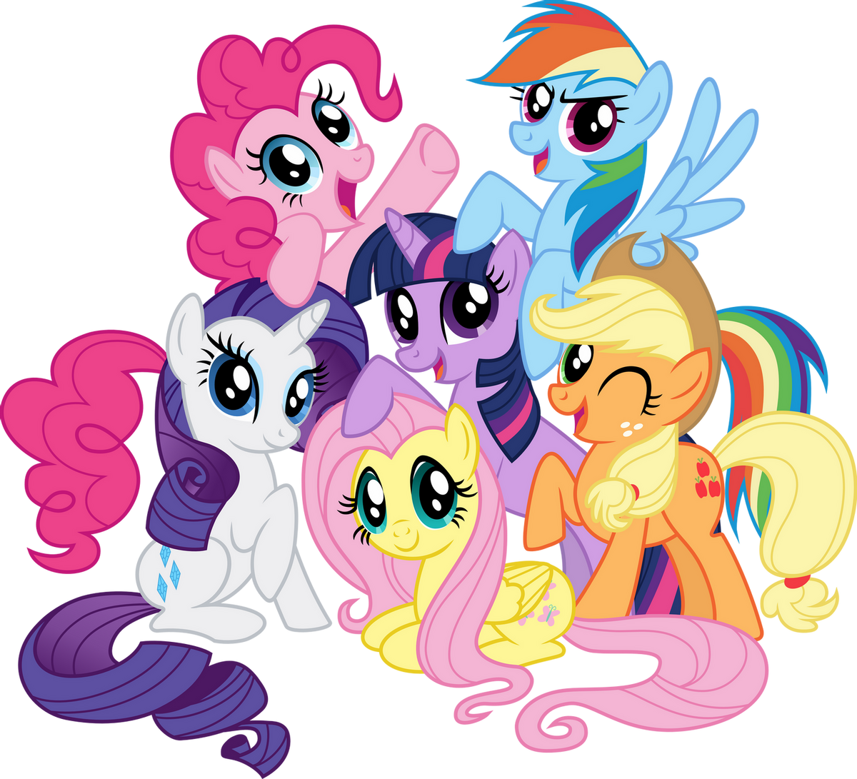 fluttershy and rainbow dash as a filly