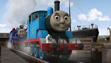 Thomas the Tank Engine (from Thomas and Friends) as Azul the Little Blue Train