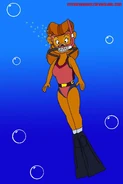 Rebecca scuba diving