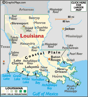 Map of Louisiana